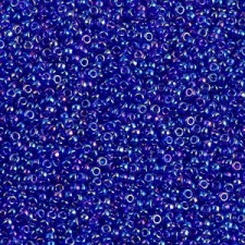 Miyuki rocailles Perlen 15/0 - Transparent cobalt ab 15-177